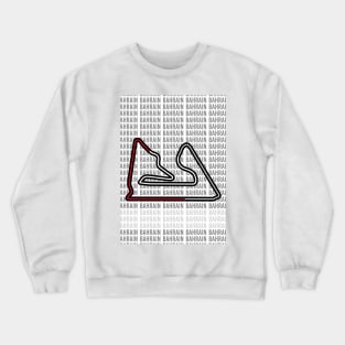 Bahrain - F1 Racing Track Poster Crewneck Sweatshirt